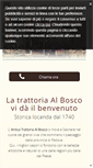 Mobile Screenshot of anticatrattoriaalbosco.com